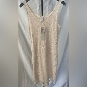 Elegant Cream Lace Dress